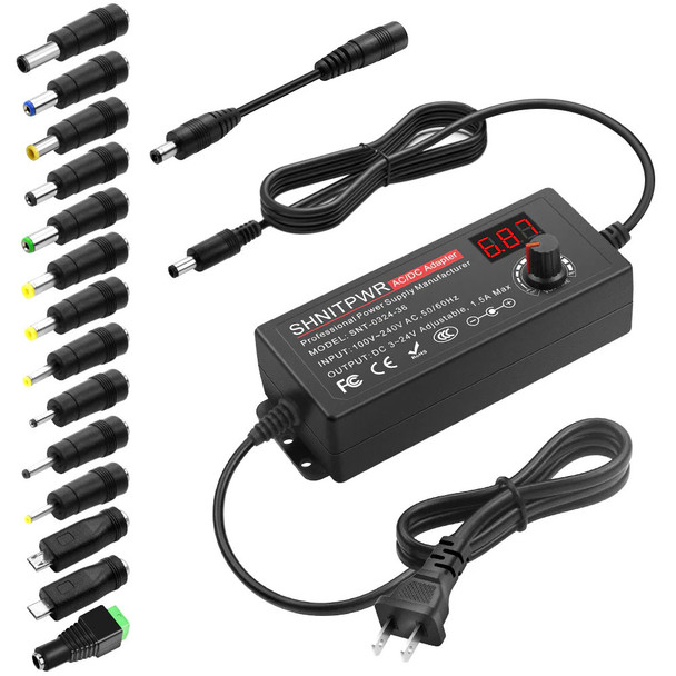 AC/DC Adapter 36W 3V-24V