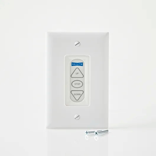 Da-Lite 3-Button Low Voltage Wall Switch front