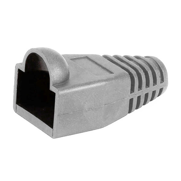 RJ-45 Color Coded Strain Relief Boot grey