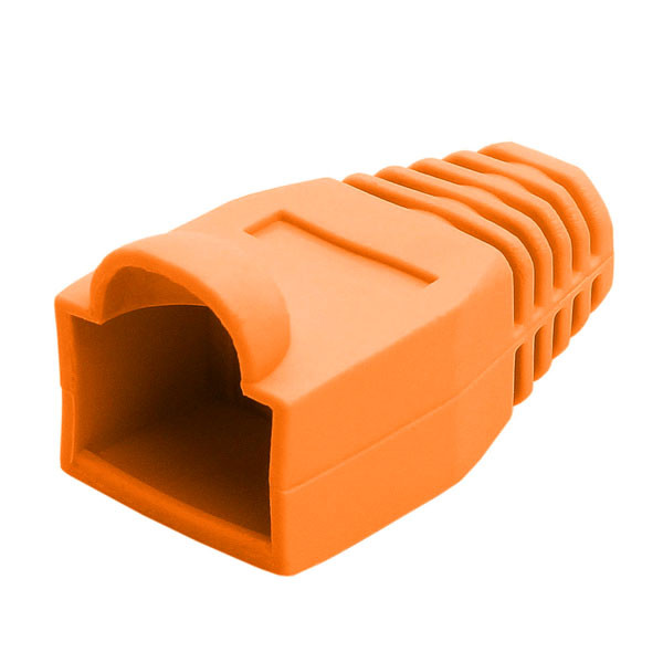 RJ-45 Color Coded Strain Relief Boot orange