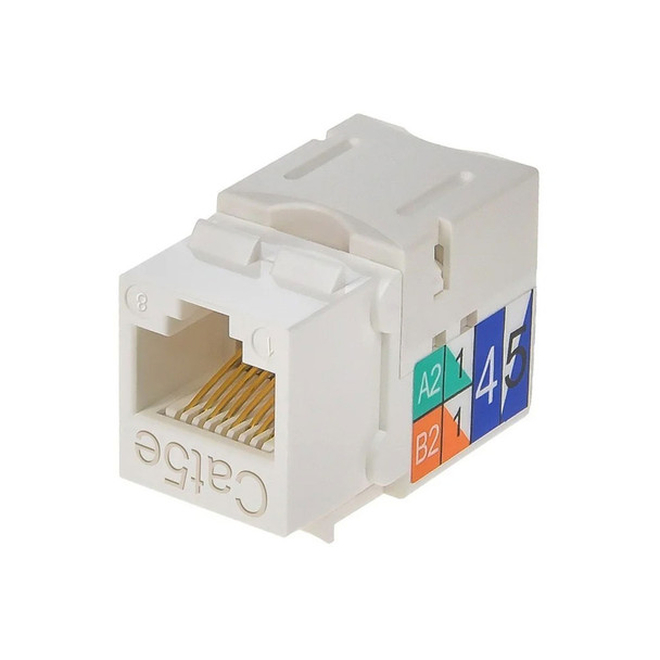 Keystone Jack CAT5e RJ45 white