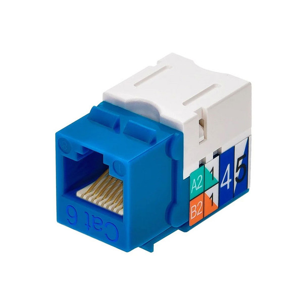 Keystone Jack CAT6 RJ45 blue