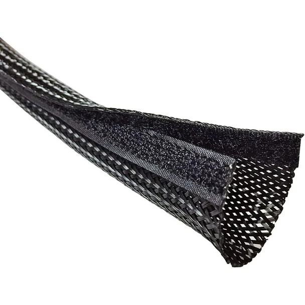 Braided Sleeve Split with Hook & Loop Closure