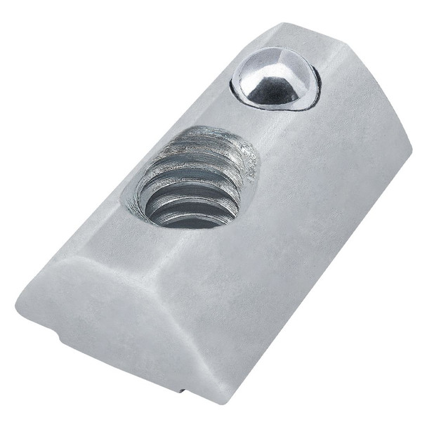 Self-Aligning Roll-in T-Nut with Ball Spring