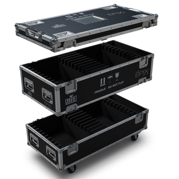 Chauvet EPIX Line 10 IP Road Case open, empty