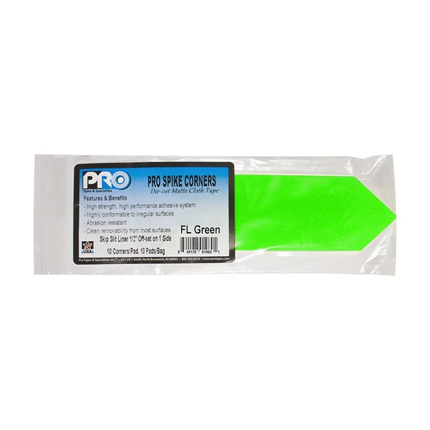 Pro-Spike Corners Fluorescent Green
