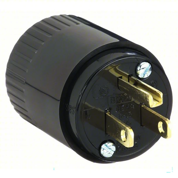 Bryant 5266B Straight Blade Male Plug