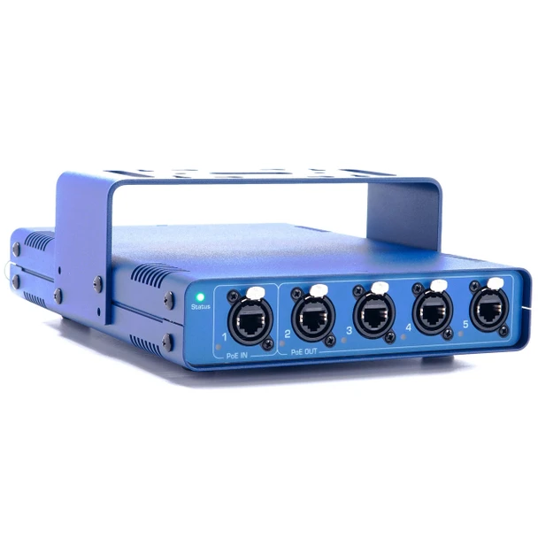ProPlex GBS Mini PoE 6-Port Switch front angle