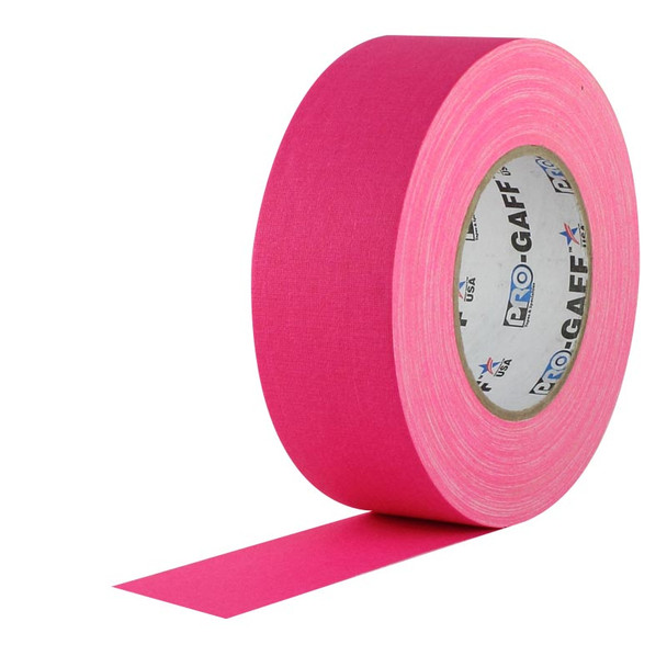 Pro Gaff Fluorescent Pink Gaffers Tape 2 wide roll