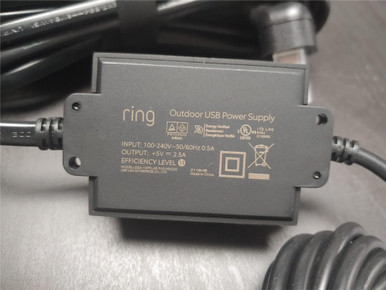 Ring Camera Power Cord, Ring Plug in Adapter Charger, Compatible with Ring Stick Up Cam 2nd/3rd Gen Battery, Ring Spotlight Cam Battery, 16Ft Long Cab Power Supply Adapter for Ring Video Doorbell RingDBA18VUSA - The