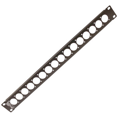 ProX 1U Rack Panel Punched for 16 XLR, SpeakOn or powerCON compatible ...
