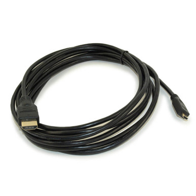 Micro-HDMI (Type D) to Standard HDMI Cable 10 ft.