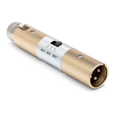 Hosa ATT-448 Input Attenuator XLR Female-XLR Male 3 PAD - Monkey