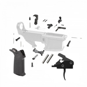 Ar10 complete lower parts kit with drop in trigger. Ar10 complete lower parts kit with drop in trigger.