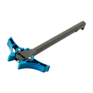Timber Creek Enforcer Blue Ambidextrous AR-15 Charging Handle. Timber Creek Enforcer Blue Ambidextrous AR-15 Charging Handle.