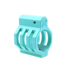 AR-15 Robins Egg Blue Caged Skeletonized .750 Gas Block. AR-15 Robins Egg Blue Caged Skeletonized .750 Gas Block.