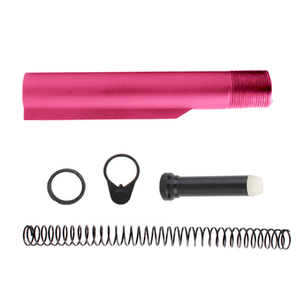 AR-15 Pink 6 Position Mil Spec Buffer Tube Kit AR-15 Pink 6 Position Mil Spec Buffer Tube Kit