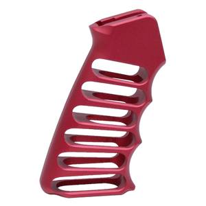 Guntec Red Anodized Ultralight Skeletonized Pistol Grip Guntec Red Anodized Ultralight Skeletonized Pistol Grip