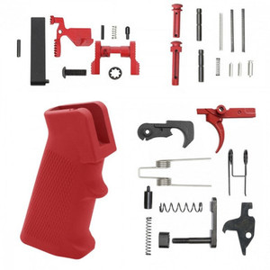 AR-15 Red Cerakote Enhanced Lower Parts Kit AR-15 Red Cerakote Enhanced Lower Parts Kit