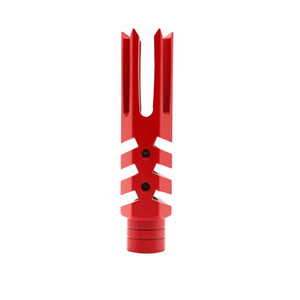 AR-15 Red Cerakote 4 Zombie Slayer Muzzle Brake AR-15 Red Cerakote 4 Zombie Slayer Muzzle Brake