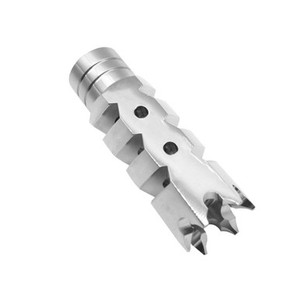 AR-10/LR-308 Stainless Shark Muzzle Brake 5/8X24 Pitch Thread AR-10/LR-308 Stainless Shark Muzzle Brake 5/8X24 Pitch Thread