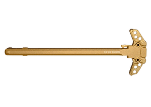 Ar10 gold anodized holy charging handle. Ar10 gold anodized holy charging handle.