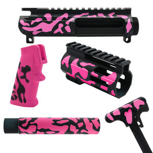 AR-15 Custom Pink and Black Camo Furniture Set AR-15 Custom Pink and Black Camo Furniture Set
