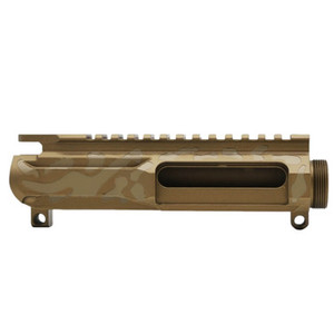 AR-15 Custom Cerakote FDEBB Camo Billet Upper Receiver AR-15 Custom Cerakote FDEBB Camo Billet Upper Receiver