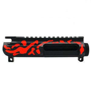 AR-15 Cerakote Red & Black Camo Upper Receiver AR-15 Cerakote Red & Black Camo Upper Receiver