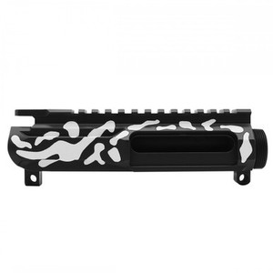 AR-15 Cerakote White & Black Camo Upper Receiver AR-15 Cerakote White & Black Camo Upper Receiver