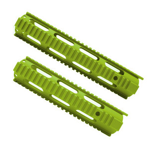 AR15 Cerakote Zombie Green Quad Rail Free Float Handguard AR15 Cerakote Zombie Green Quad Rail Free Float Handguard