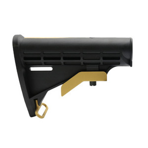 AR-15 Gold/Black Cerakote Gradient Stock