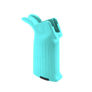 AR-15 Cerakote Robins Egg Blue USA Engraved Pistol Grip. AR-15 Cerakote Robins Egg Blue USA Engraved Pistol Grip.