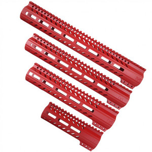 AR-15 Cerakote Red Free Float Slim Handguard AR-15 Cerakote Red Free Float Slim Handguard
