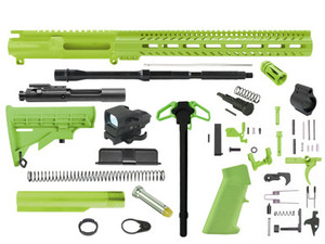 AR-15 Cerakote Zombie Green Ultimate Rifle Build Kit