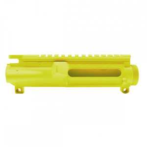 AR-15 Cerakote Lemon Zest Yellow Stripped Forged Upper Receiver AR-15 Cerakote Lemon Zest Yellow Stripped Forged Upper Receiver