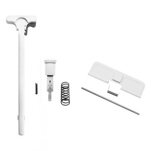 AR-10LR-308 Bright White Cerakote Upper Receiver Parts Kit