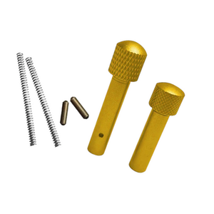 Guntec AR-15 Gold Knurled Extended Takedown Pin Sets Guntec AR-15 Gold Knurled Extended Takedown Pin Sets