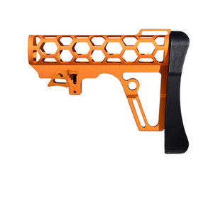 Presma Orange Skeletonized Lightweight Buttstock For 6 Position Tube Presma Orange Skeletonized Lightweight Buttstock For 6 Position Tube