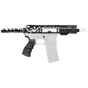 AR-15 5.56 NATO 5'' Cerakote WHITE Camo Custom Pistol Kit.
