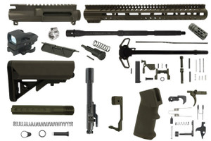 AR-15 5.56 16 Olive Drab Green ODG Ultimate Rifle Complete Build Kit