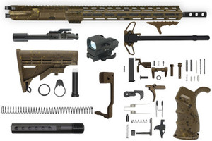 AR-15 5.56 FDE Splatter Ultimate Rifle Complete Build Kit 1 AR-15 5.56 FDE Splatter Ultimate Rifle Complete Build Kit 1