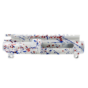 AR15 Custom Cerakote USA Splatter Upper Receiver AR15 Custom Cerakote USA Splatter Upper Receiver