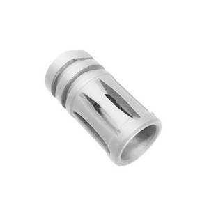 AR-15 Cerakote Glacier Silver 5 Port Muzzle Brake for 12x28 AR-15 Cerakote Glacier Silver 5 Port Muzzle Brake for 12x28