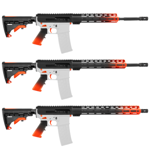 AR-15 5.56 NATO 16" Side Charging Orange Gradient Build Kit AR-15 5.56 NATO 16" Side Charging Orange Gradient Build Kit