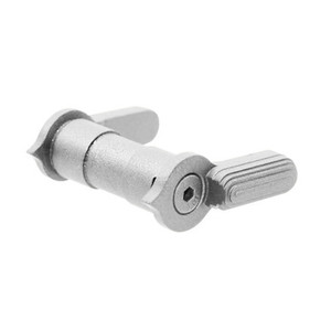 AR-15 Glacier Silver Dual Steel Ambidextrous Safety Selector Switch AR-15 Glacier Silver Dual Steel Ambidextrous Safety Selector Switch