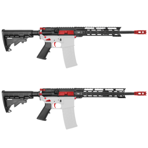 AR-15 5.56 NATO 16 inch Cerakote Red Enhanced Carbine Build Kit-a1armory.com AR-15 5.56 NATO 16 inch Cerakote Red Enhanced Carbine Build Kit-a1armory.com