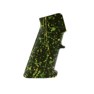 AR-15 Custom Cerakote Olive Drab Green (ODG) Splattered A2 Grip AR-15 Custom Cerakote Olive Drab Green (ODG) Splattered A2 Grip