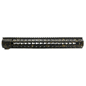 AR-15 15 Cerakote Splattered Black-Gold Keymod Handguard AR-15 15 Cerakote Splattered Black-Gold Keymod Handguard