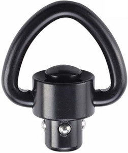 Black Triangle Push Button Loop QD Sling Swivels Black Triangle Push Button Loop QD Sling Swivels